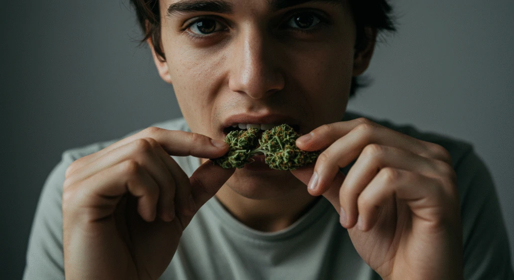 comer cananbis crudo