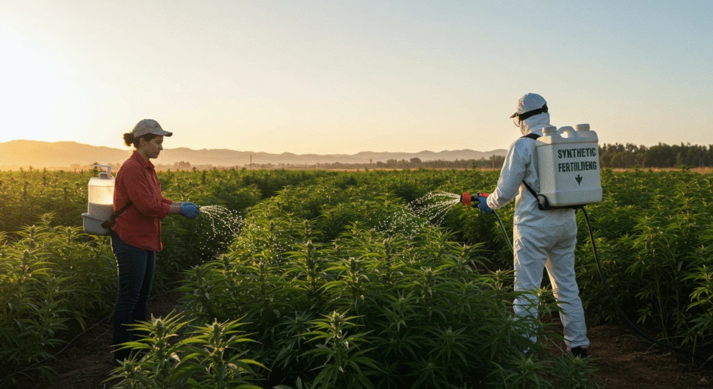 Fertilizante sintético vs fertilizante organico