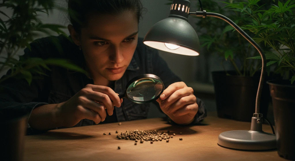 Escoger semillas de cannabis