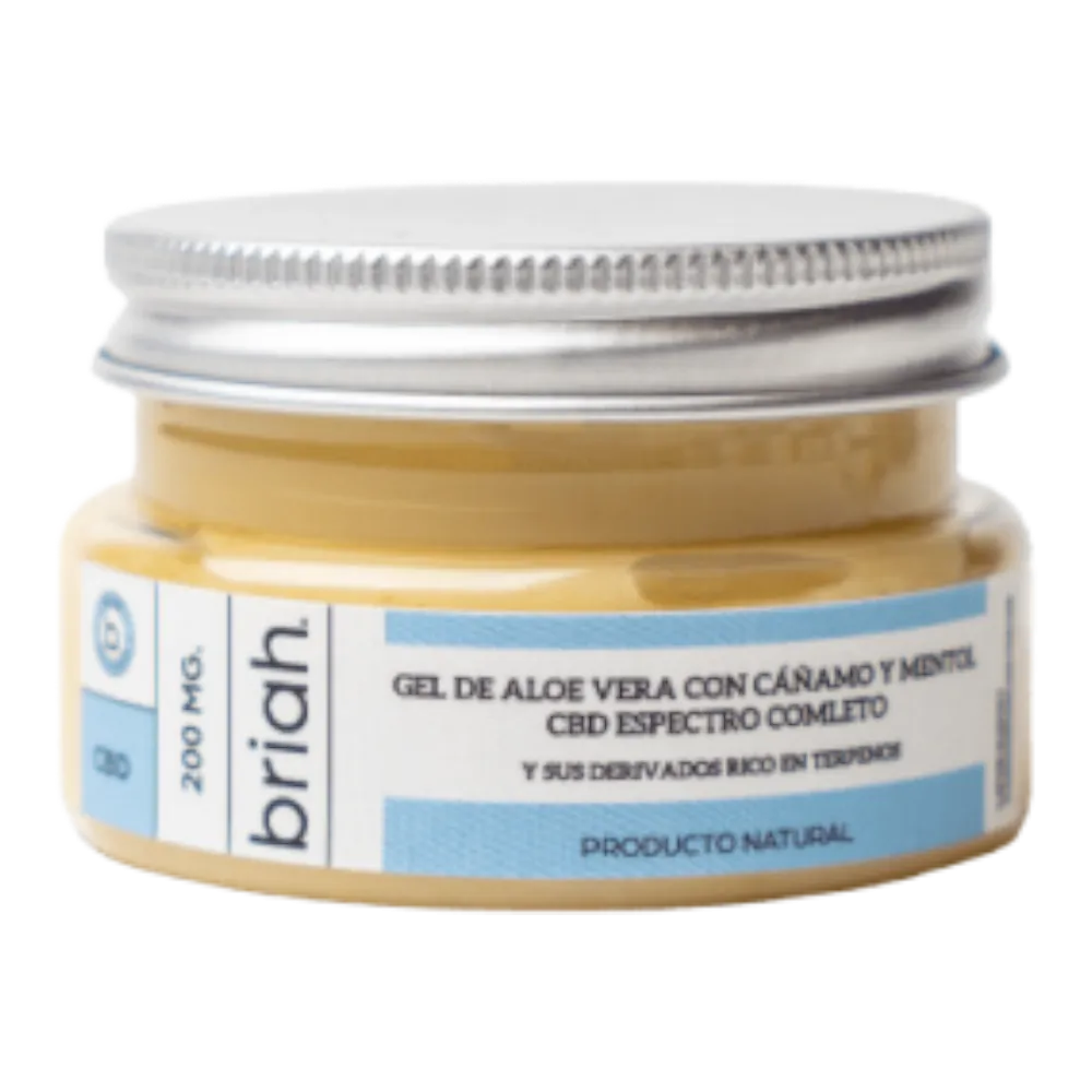 gel de aloe vera briah post solar con cbd espectro completo y mentol | 200 mg