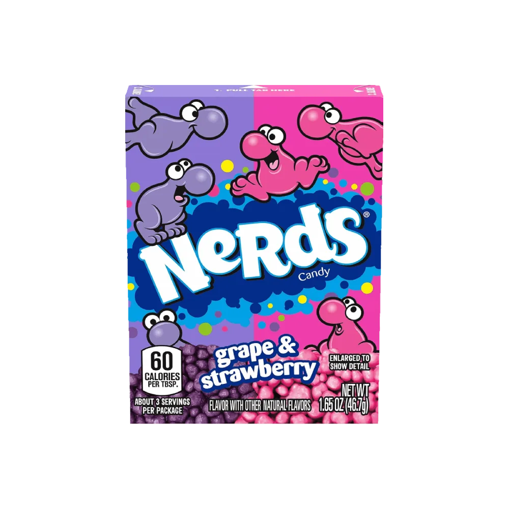 nerds fresa y uva 46,7 g | americano nerds fresa y uva 46,7 g | americano