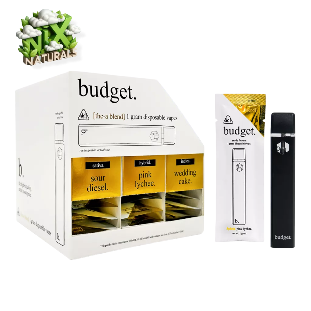 budget thca open display box for disposable vape no text 1