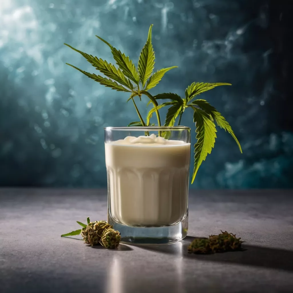 default a glass with milk and cannabis 3