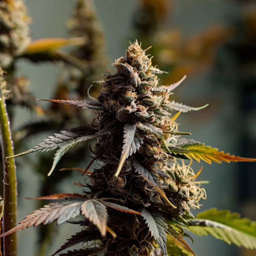 cannabis flower in indoor