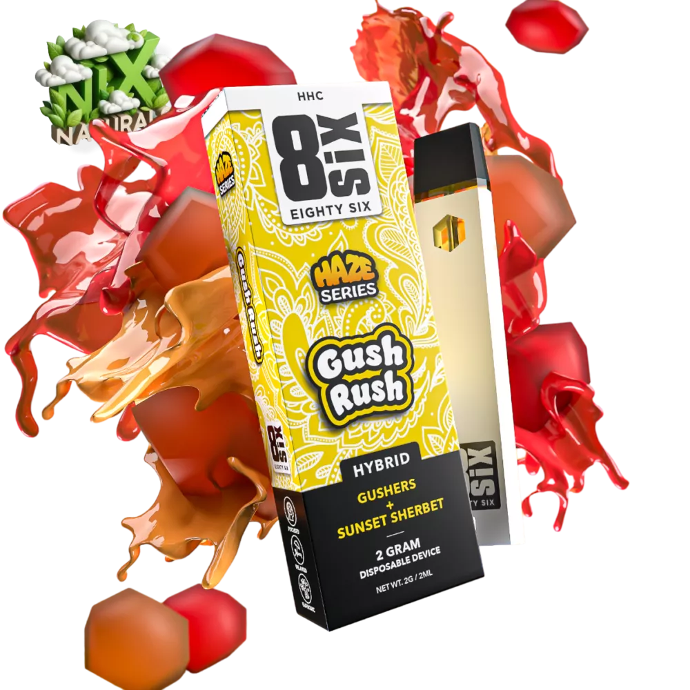 eigthysix disposablevape 2g hhc gushrush