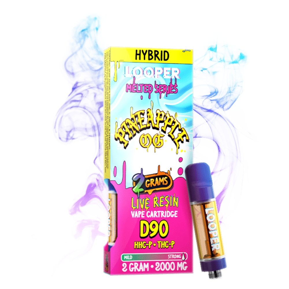cartucho | looper melted series live resin | hhc, hhc o, thc a, thc p, thcp o, thc h, thc b, thc jd, d8, d11, | 2gr