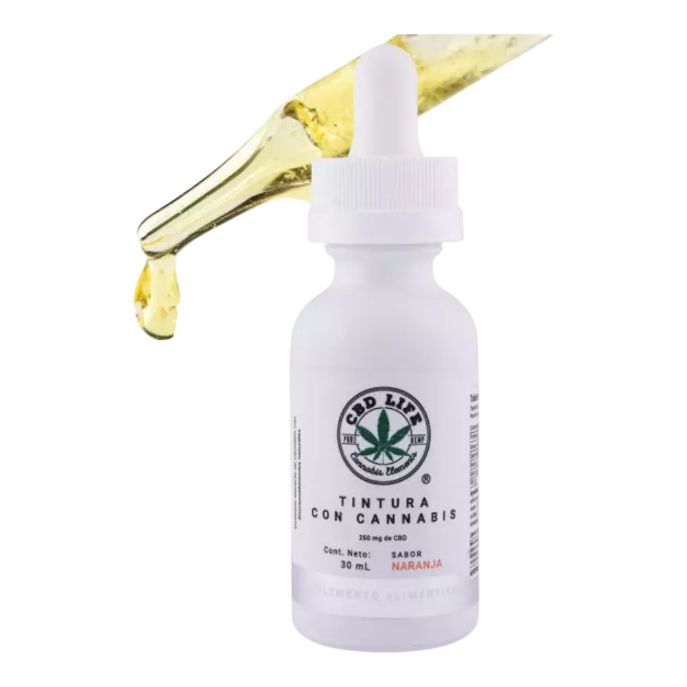 tintura cbd life 250mg sabor naranja 30 ml