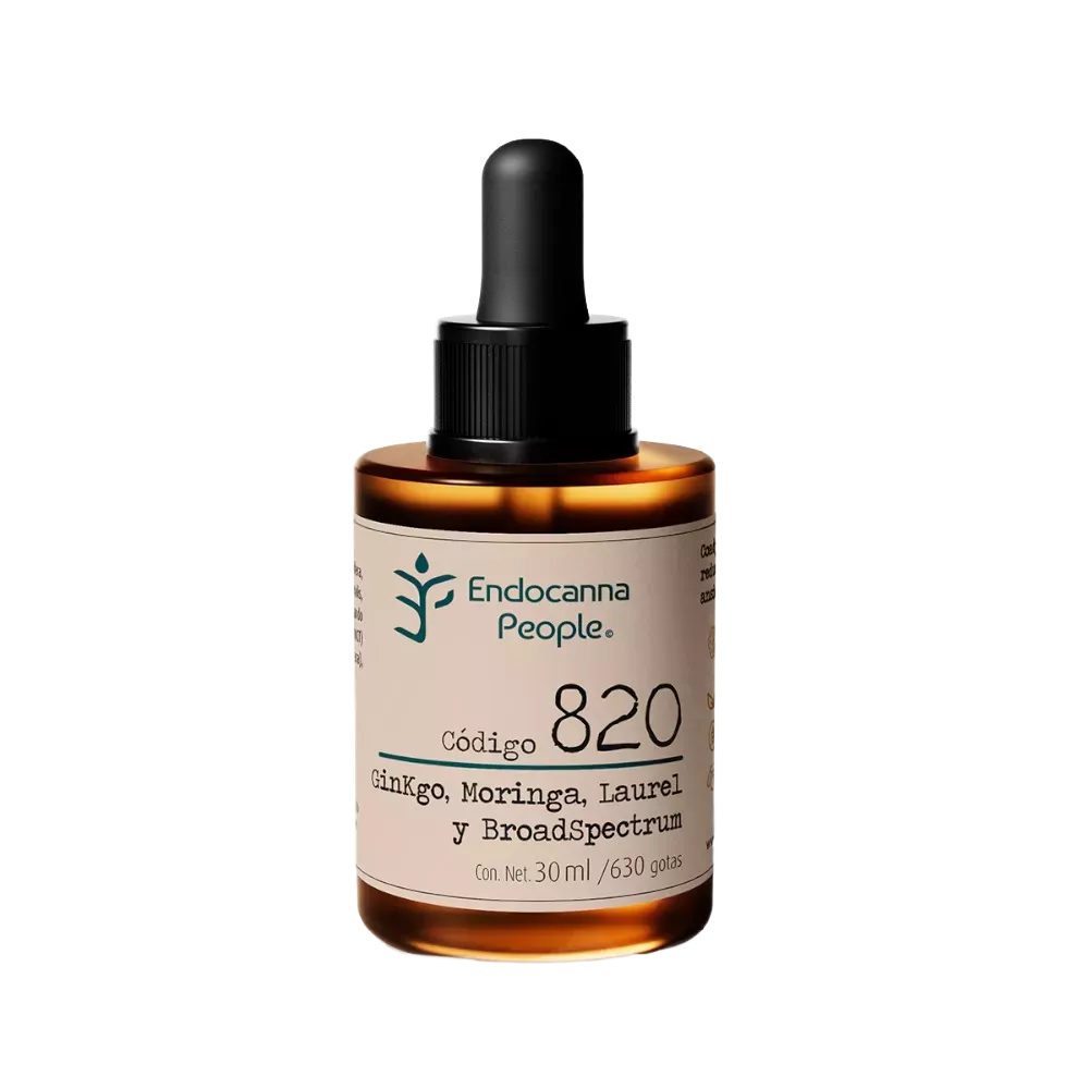 endocanna people / aceite código 820 / (ginkgo / moringa / laurel / broadspectrum/ 100 mg)