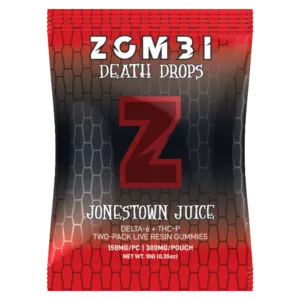 zombie31 | gomitas delta 6 thc, thc p + live resin | 300 mg | 2 piezas