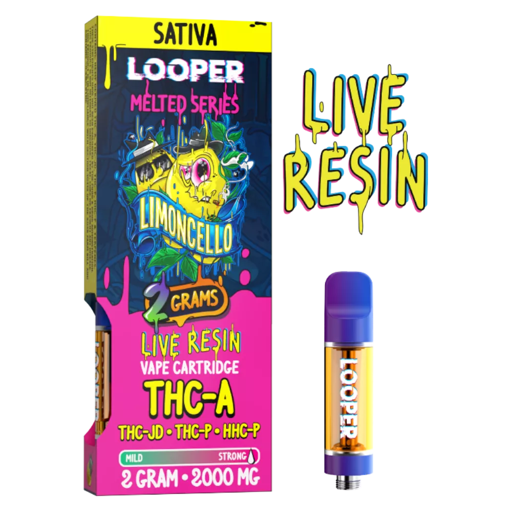 cartucho | looper lifted series live resin | hhc, hhc p, d8, thc p, thc o, thc h | 2gr