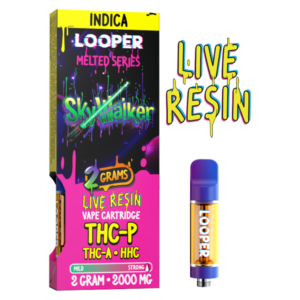 cartucho | looper melted series live resin | hhc, hhc o, thc a, thc p, thcp o, thc h, thc b, thc jd, d8, d11, | 2gr