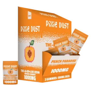 pixie dust | gomitas thc a + delta 9 thc + live resin | 1000 mg | 2 piezas