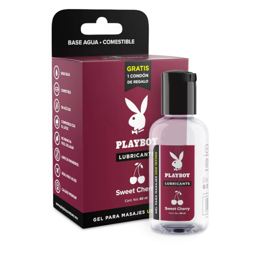 sensy lub | lubricante íntimo | sabor cereza 60 ml