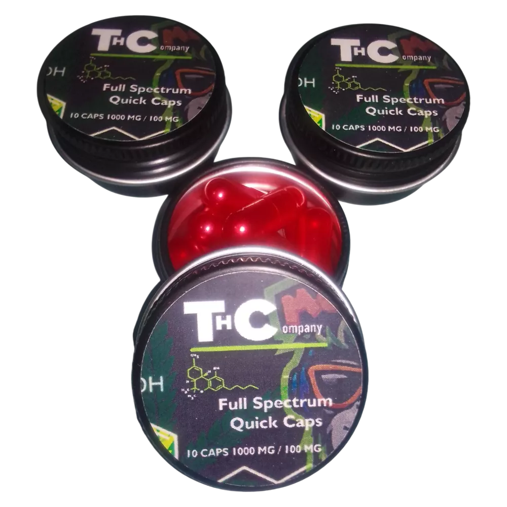 quick cápsulas full spectrum | thcompany | funkey monkey magic | 1000mg | 10 piezas
