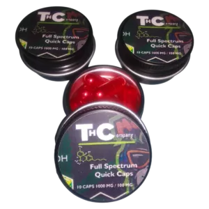 quick cápsulas full spectrum | thcompany | funkey monkey magic | 1000mg | 10 piezas