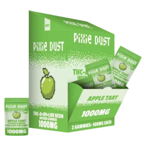 pixie dust | gomitas thc a + delta 9 thc + live resin | 1000 mg | 2 piezas