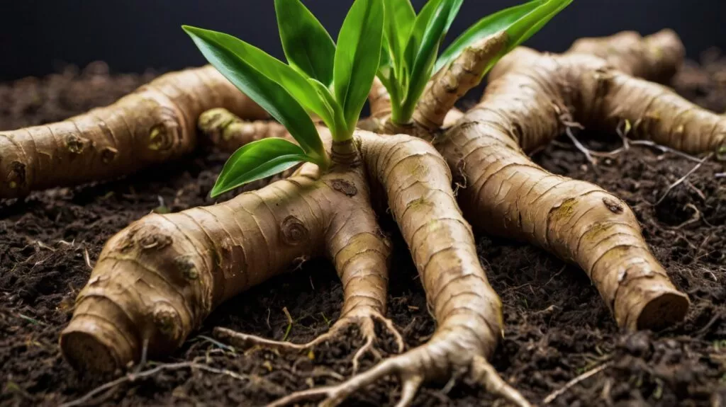 some ginger plants roots 2