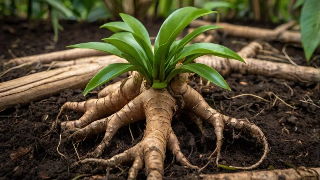 some ginger plants roots 3