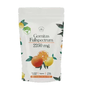 gomitas de cbd sabor naranja | 2250 mg | esencia mental | 90 piezas