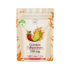 gomitas de cbd sabor mango con chile | 750 mg | esencia mental | 30 piezas