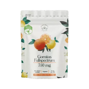 gomitas de cbd sabor naranja | 750 mg | esencia mental | 30 piezas