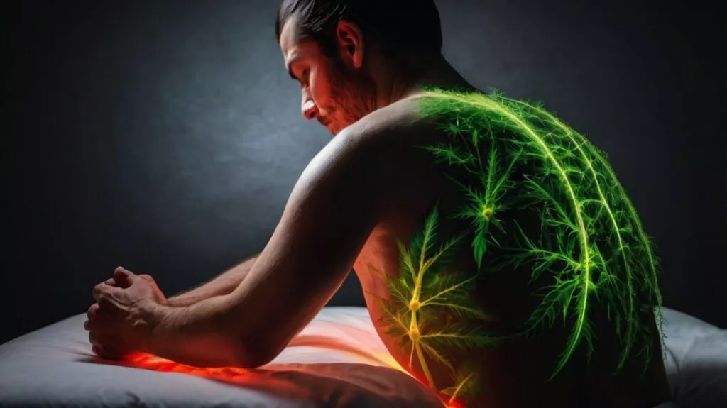 a person using medicinal cannabis to relieve 1 (2)