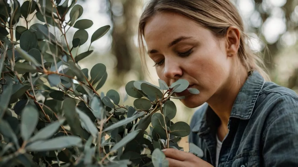 eucaliptol a person smelling a eucalyptus br 3