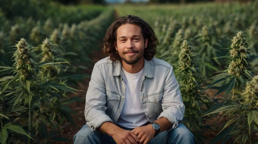 a person who is sitting very high 1