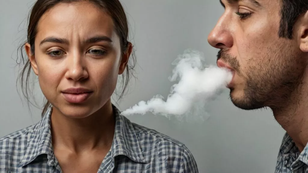 a person with bad breath 1