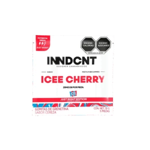 inndcnt | gomitas delta 8 thc 25 mg/pza | 5 ó 15 piezas sabor: icee cherry