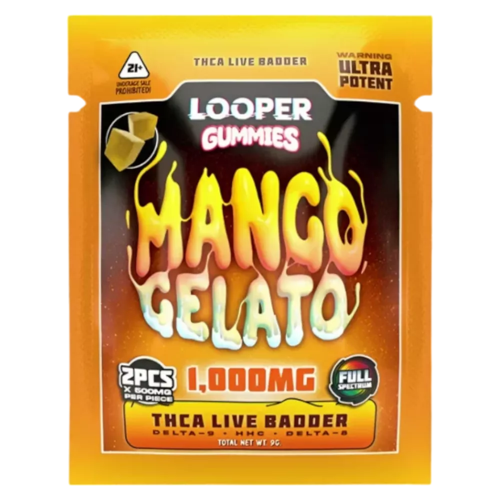 looper | gomitas de thca live badder | delta 9 + hhc + delta 8 | 1000 mg | 2 piezas