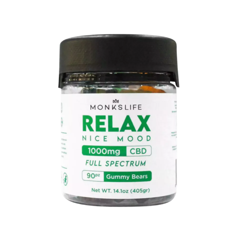 gomitas relax 1000mg cbd | 90 piezas | sabores frutales