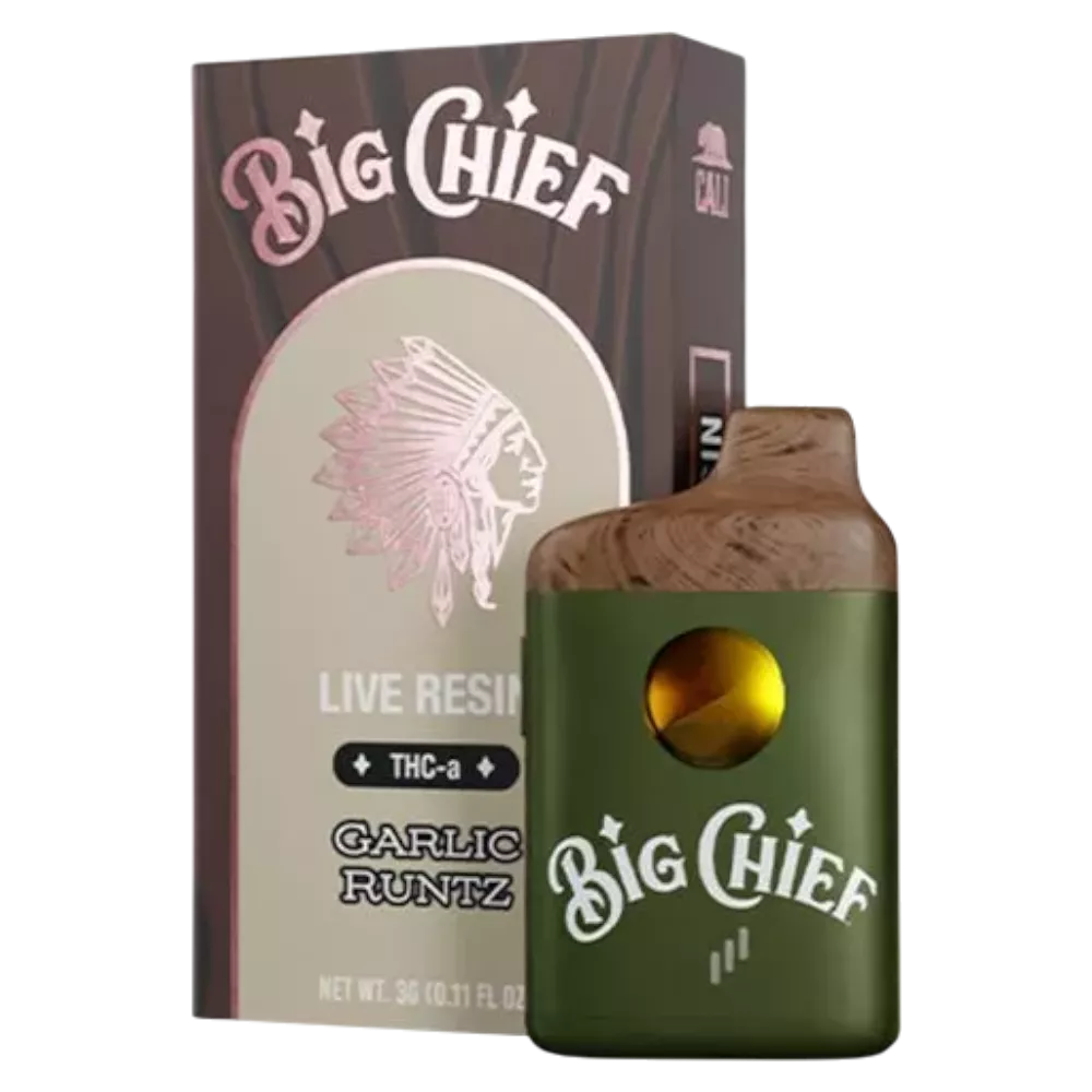 vape desechable big chief thca live resin 3000 mg 3 ml pluma de wax