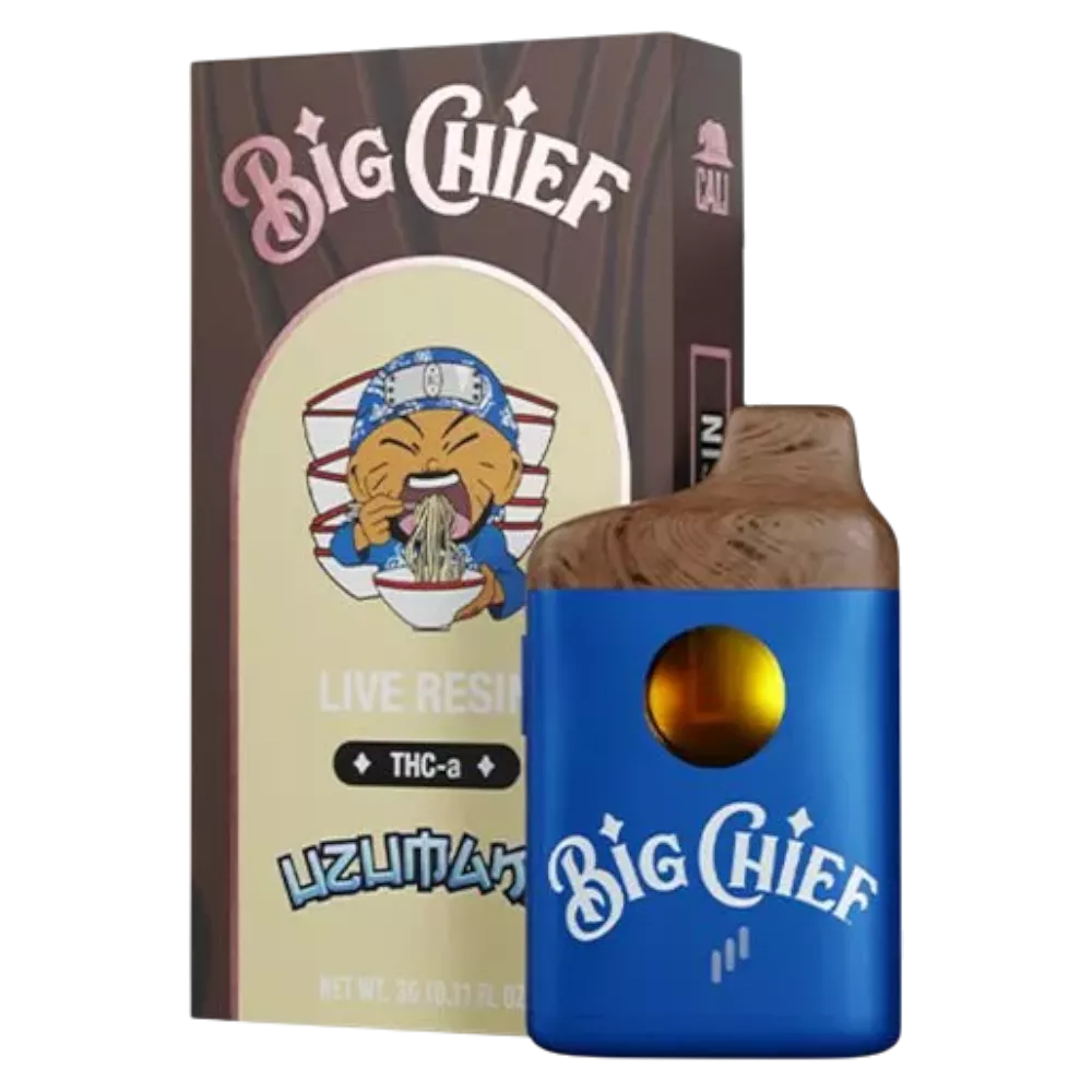 vape desechable big chief thca live resin 3000 mg 3 ml pluma de wax