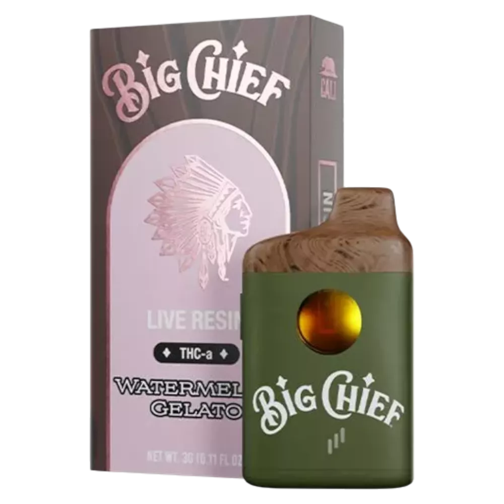 vape desechable big chief thca live resin 3000 mg 3 ml pluma de wax
