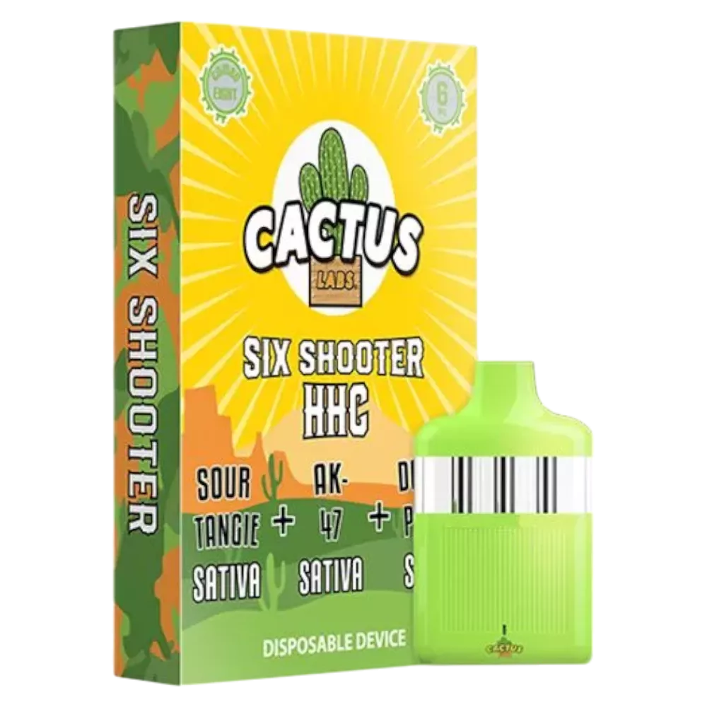 cactus labs | vape desechable | six shooter | hhc | 6000 mg