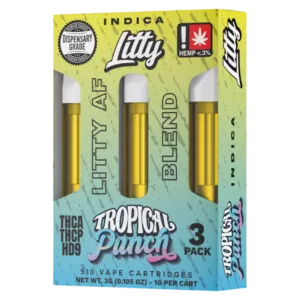 cartucho | litty | thca | paquete de 3 piezas | 1 gr c/u