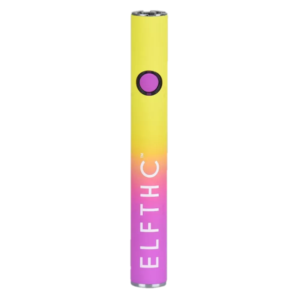 elf thc rechargeable 510 battery yellow purple