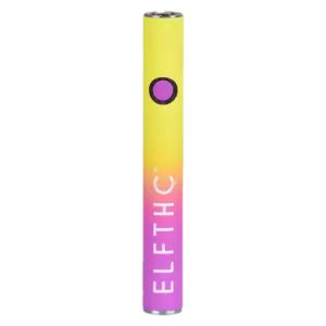 elf thc rechargeable 510 battery yellow purple