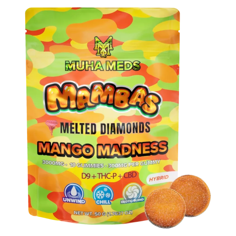 gummies muha meds mambas | melted diamonds | d9 + thc p + cbd | 10 pc | 3 gr
