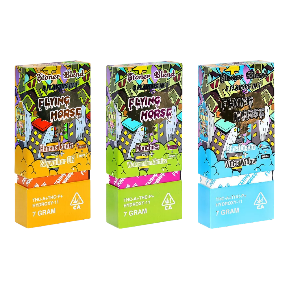 vape desechable | flying horse | thc a + thc p + thc viii + live resin | pantalla led y botón para elegir cepa 3 en 1 | 9 gramos (copia)