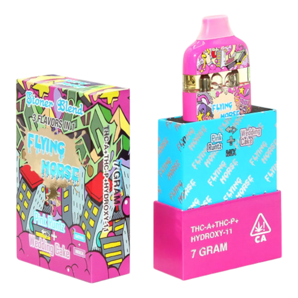 vape desechable | flying horse | thc a + thc p + thc viii + live resin | pantalla led y botón para elegir cepa 3 en 1 | 9 gramos (copia)