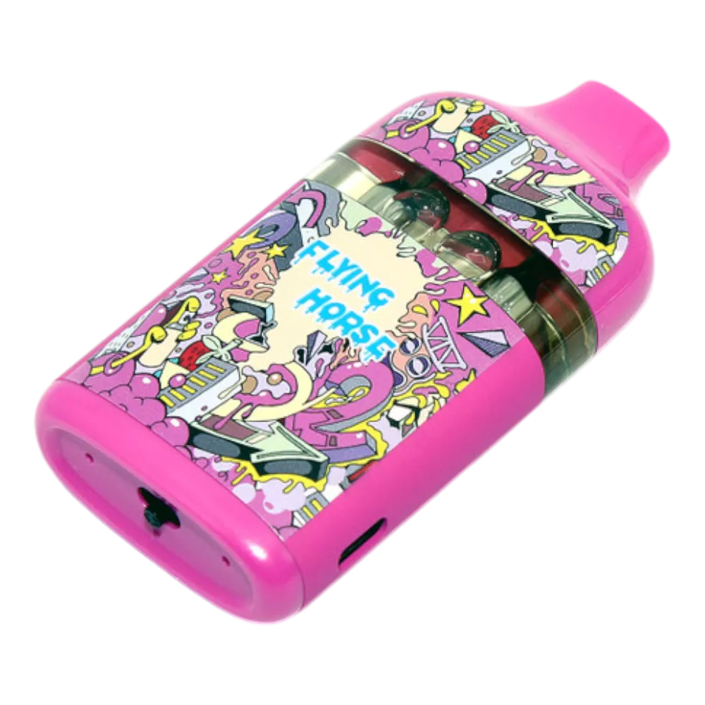 vape desechable | flying horse | thc a + thc p + thc viii + live resin | pantalla led y botón para elegir cepa 3 en 1 | 9 gramos (copia)