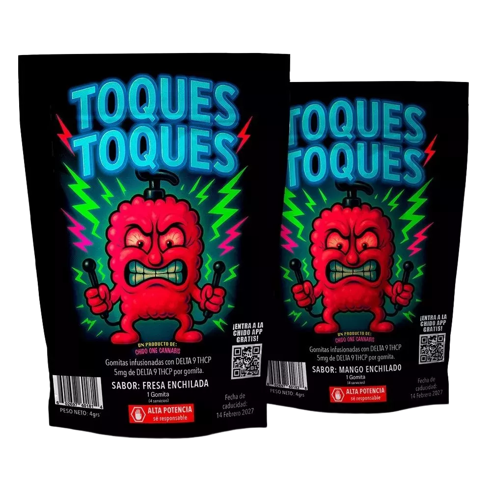 chido one cannabis | gomitas toques toques de thcp 5 mg/pza | 4 o 8 servicios