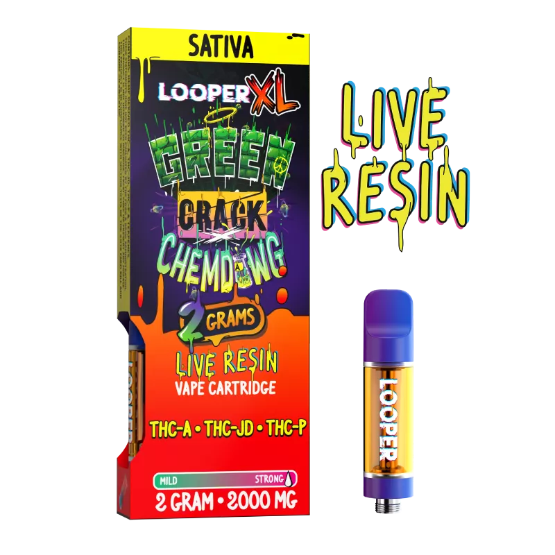 cartucho | looper xl live resin | 11 hydroxy thc + thcp + thch | 2gr (copia)