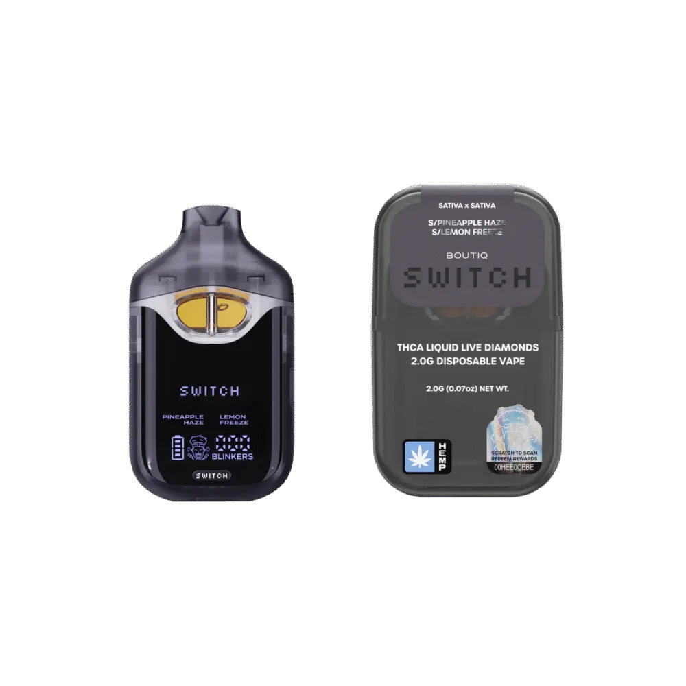 boutiq | vape desechable switch v4 liquid diamond dual | dos sabores en 1 | 2000 ml | pluma de wax