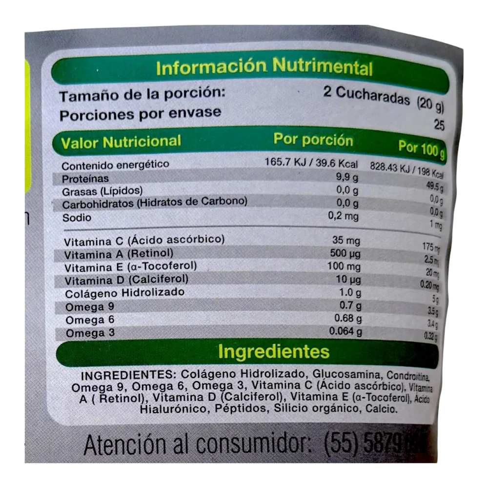 bio colágeno hidrolizado en polvo 450 gr (copia)