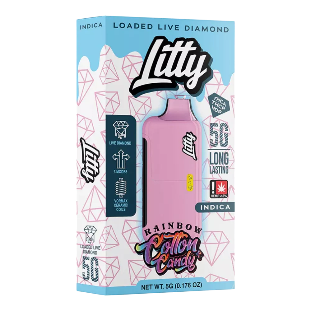 litty 5g thca loaded live diamonds vape rainbow cotton candy 1161108760 800x photoroom