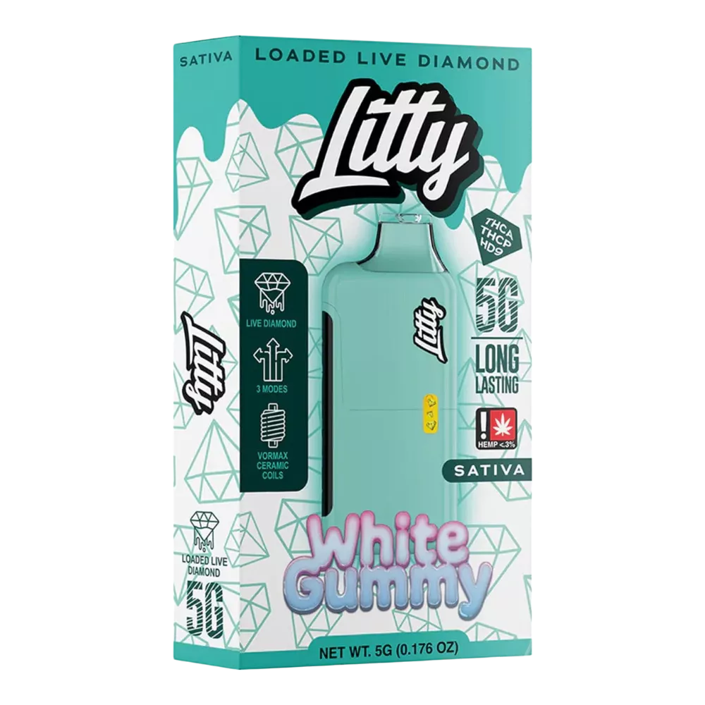 litty 5g thca loaded live diamonds vape white gummy 1161108757 photoroom