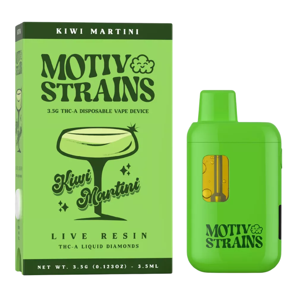 motiv strains live resin disposable kiwimartini photoroom